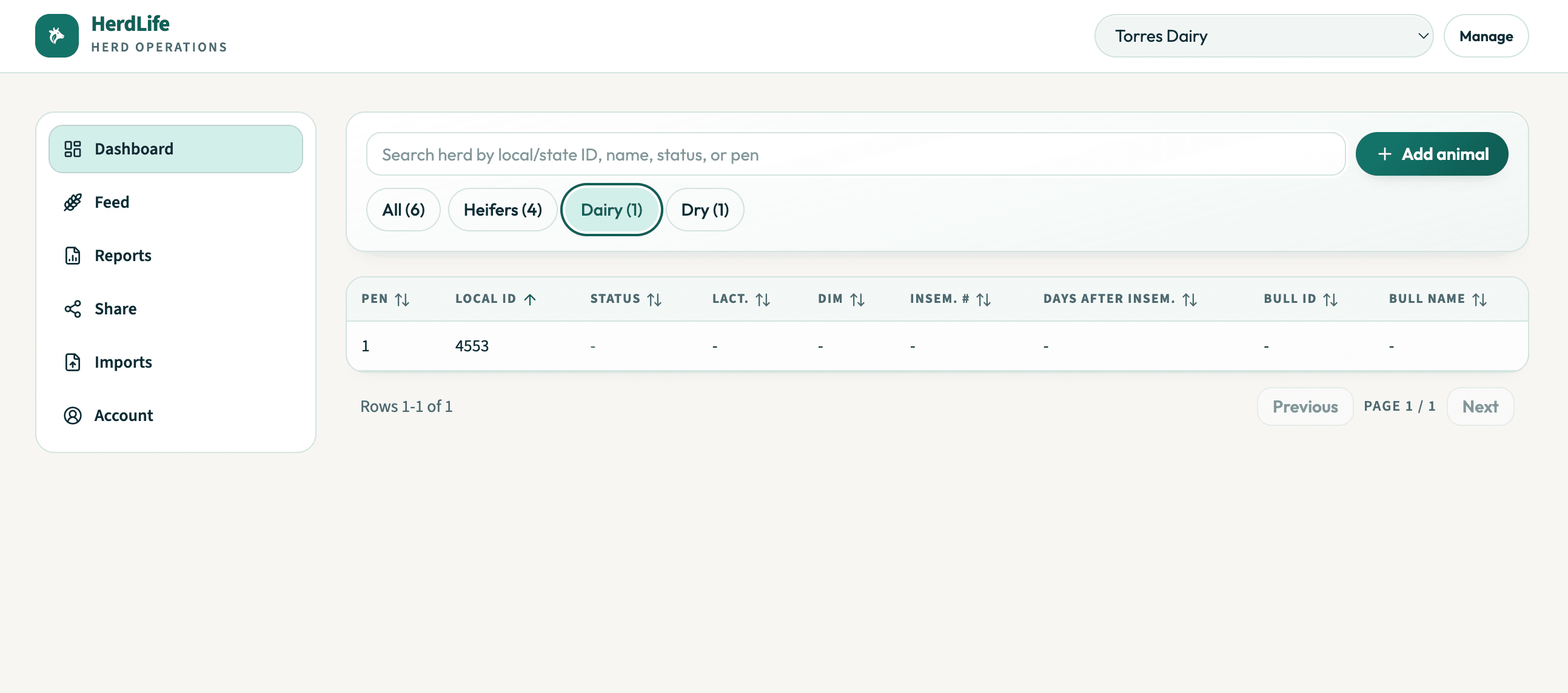 HerdLife — custom software for dairy farms